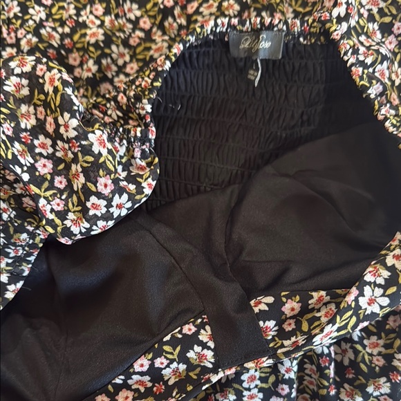 Lily Rose Black and White One Shoulder Sundress - Picture 8 of 10